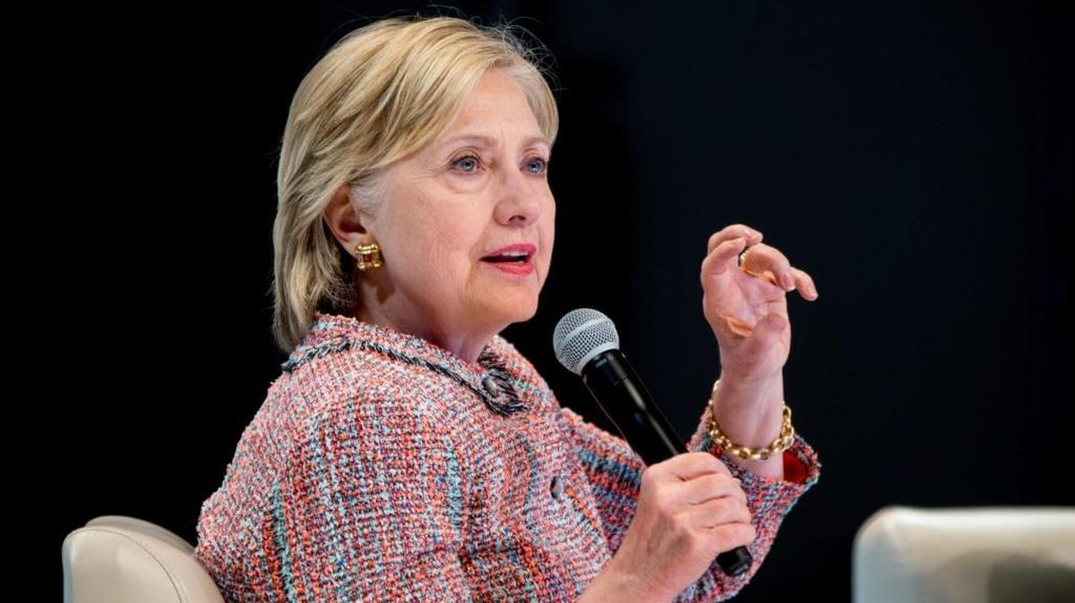 Is Gary Johnson cutting into Hillary Clinton’s lead? The Democratic presidential candidate Hillary Clinton is shown at a Digital Content Creators Town Hall at the Neuehouse Hollywood in Los Angeles last week.