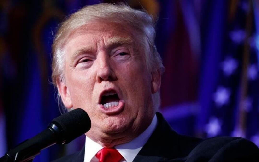 President-elect Donald Trump speaks at a post-election rally, Nov. 9, 2016, in New York.