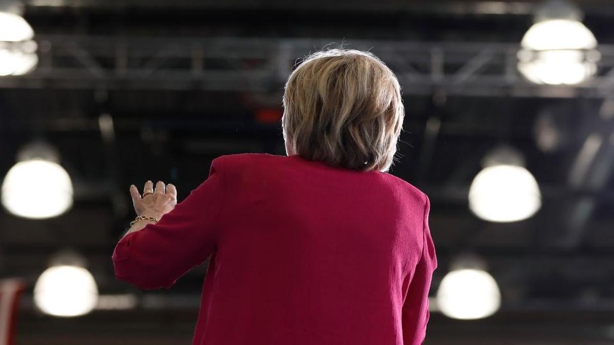 Democratic presidential candidate Hillary Clinton speaks at a Pennsylvania Democratic Party voter registration event at West Philadelphia High School on Aug. 16, 2016.
