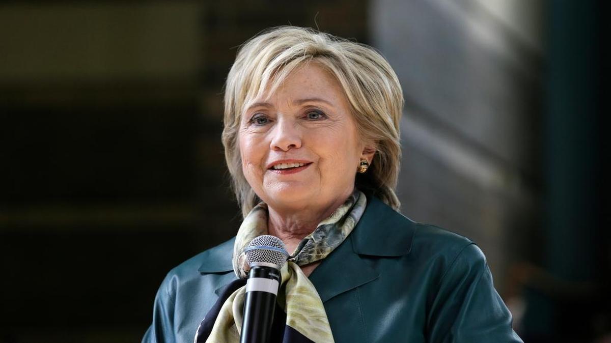 
Hillary Clinton speaks during a community forum Tuesday, Oct. 6, 2015, in Davenport, Iowa.
