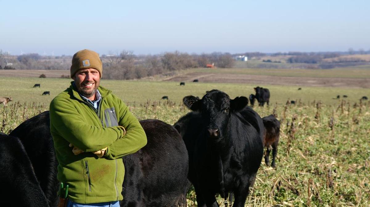 Seth Watkins, who farms near New Market, Iowa, looks beyond agriculture in evaluating the candidates for president.