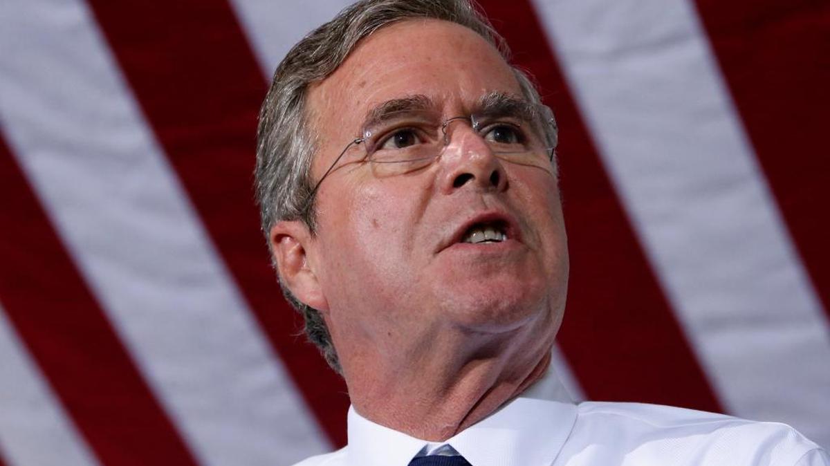 
Jeb Bush’s backers are running ads in key early voting states this week, as he continues to lag in polls.

