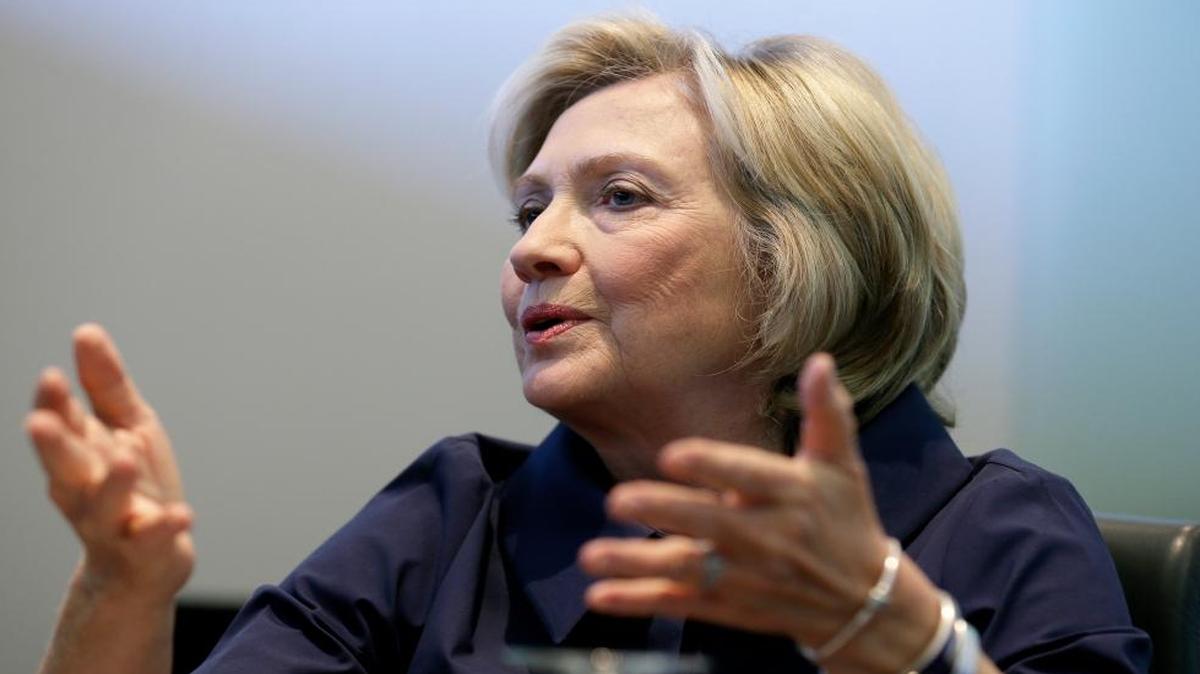 
Democratic presidential candidate Hillary Clinton during an interview Monday in which she said her use a private email account and server while at the State Department was allowed.
