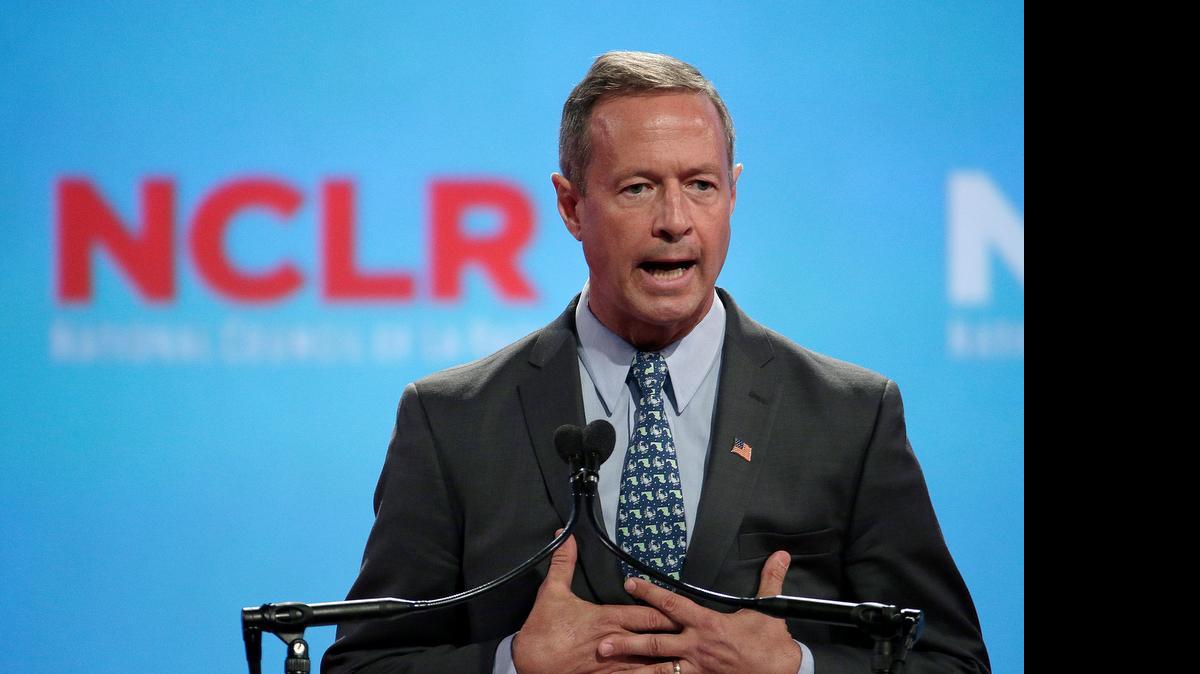 
Democratic presidential candidate, former Maryland Gov. Martin O'Malley, speaks at a the National Council of La Raza Annual Conference, Monday, July 13, 2015, in Kansas City, Mo. 
