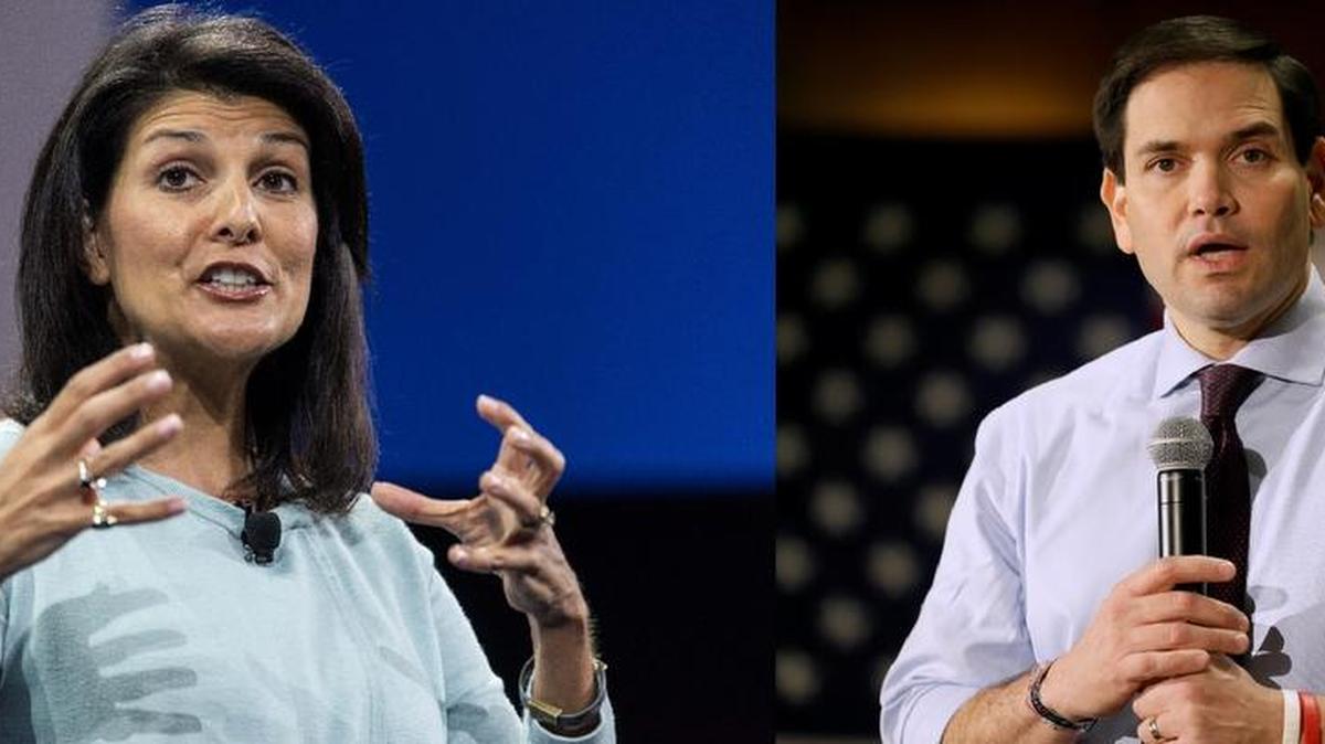 Gov. Nikki Haley (left) and U.S. Sen. Marco Rubio, R-Fla.