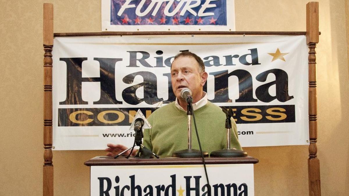 Republican Rep. Richard Hanna of New York, pictured in this 2010 photo, said Tuesday he would vote for Hillary Clinton over his party’s nominee Donald Trump.