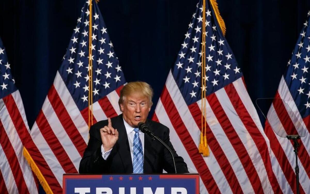 Republican presidential candidate Donald Trump delivers his immigration speech at a rally in Phoenix on Wednesday, Aug. 31, 2016.