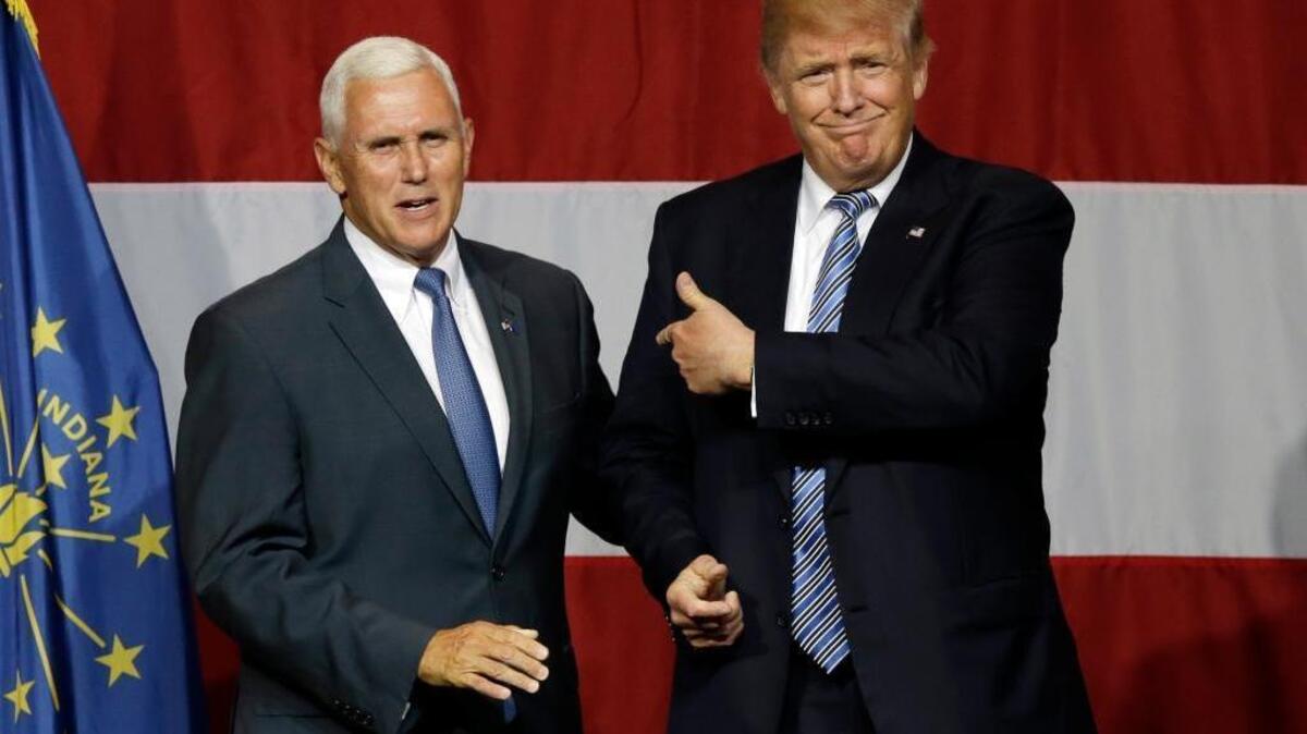 Donald Trump picked Indiana Gov. Mike Pence as vice president.