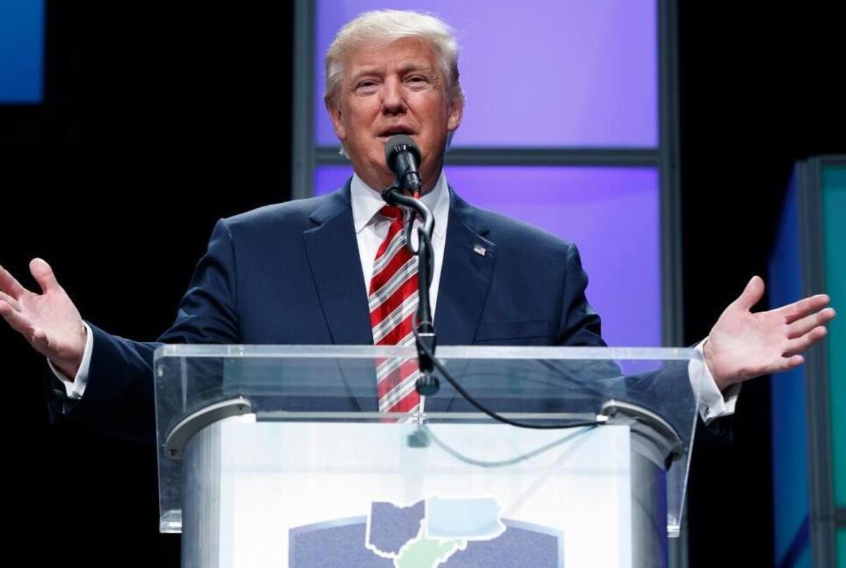 Republican presidential candidate Donald Trump speaks at the Shale Insight Conference, Thursday, Sept. 22, 2016, in Pittsburgh.
