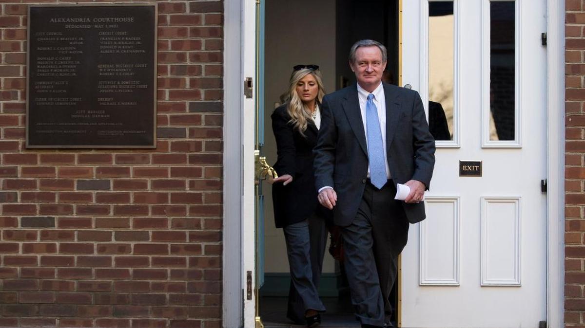 Sen. Michael Crapo, R-Idaho, walks out of Alexandria General District Court in Alexandria, Va., on Jan. 4, 2013, after pleading guilty to a misdemeanor first-offense drunken driving charge. In exchange for his plea, prosecutors dropped a charge of failing to obey a traffic signal. Crapo received a $250 fine and a 12-month suspension of his driver's license and was ordered to complete an alcohol safety program.