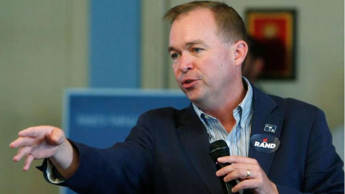 U.S. Rep. Mick Mulvaney, R-S.C., speaks at a Rock Hill rally for GOP presidential hopeful Rand Paul on Sept. 24, 2015.