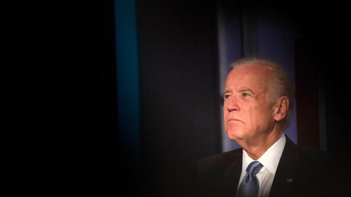 Vice President Joe Biden participates in a tribute to former Vice President Walter Mondale, Tuesday, October 20, 2015, at George Washington University in Washington