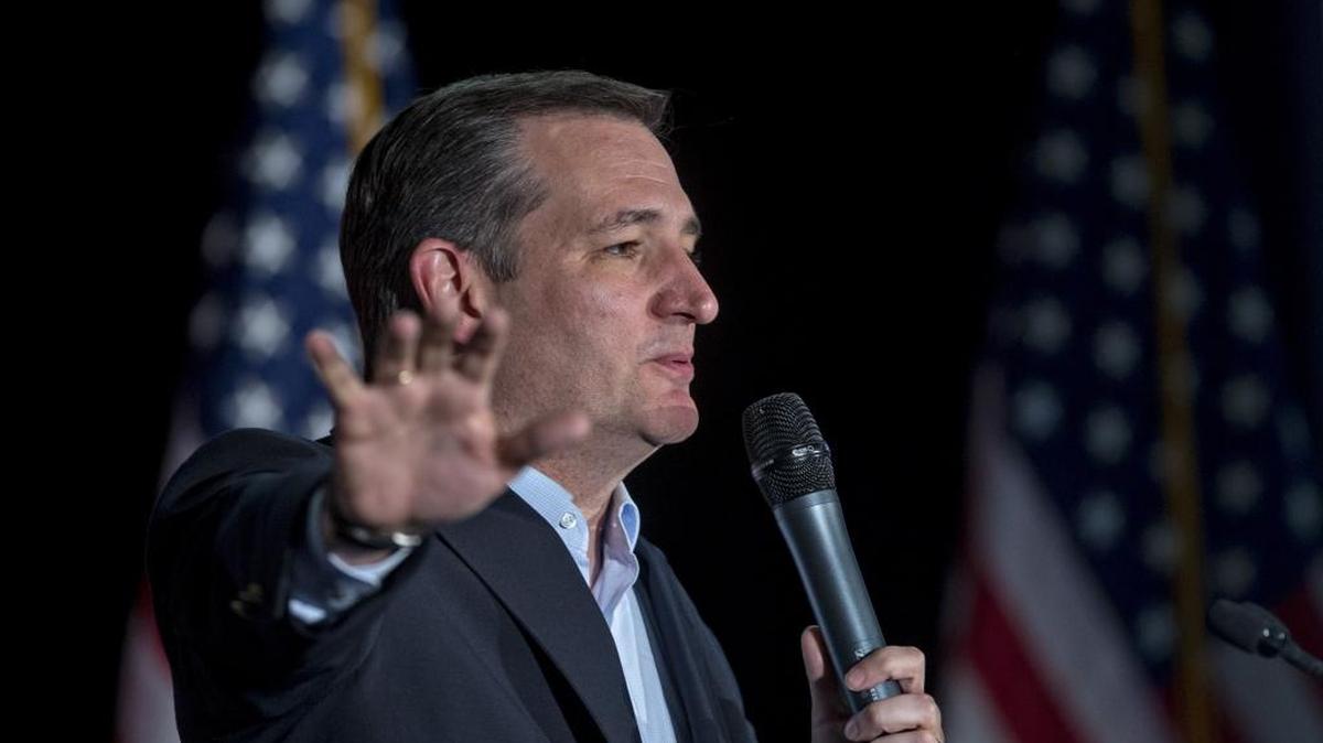 Republican presidential candidate Sen. Ted Cruz of Texas speaks during a caucus night rally in Las Vegas on Tuesday. Cruz never seemed to catch fire in Nevada, a state that he worked harder than any candidate, and is now banking on Texas to revive his campaign fortunes.
