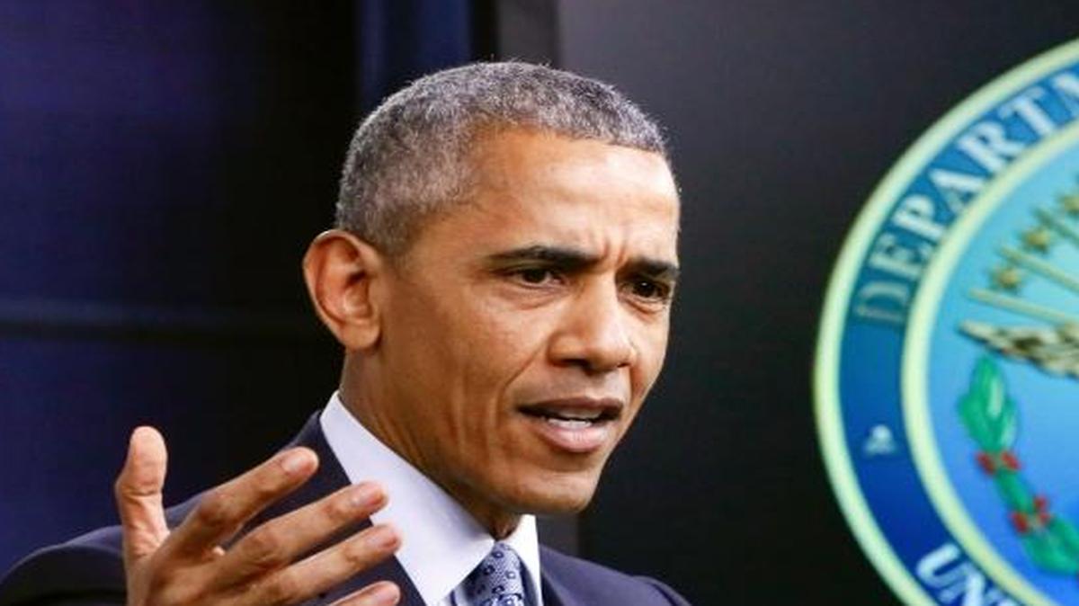 President Barack Obama at a news conference at the Pentagon on Thursday, Aug. 4, 2016.