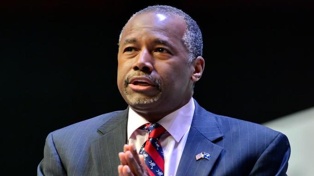 
Republican presidential candidate Ben Carson speaks at a presidential forum sponsored by Heritage Action at the Bon Secours Wellness Arena, Friday, Sept. 18, 2015, in Greenville, S.C. 
