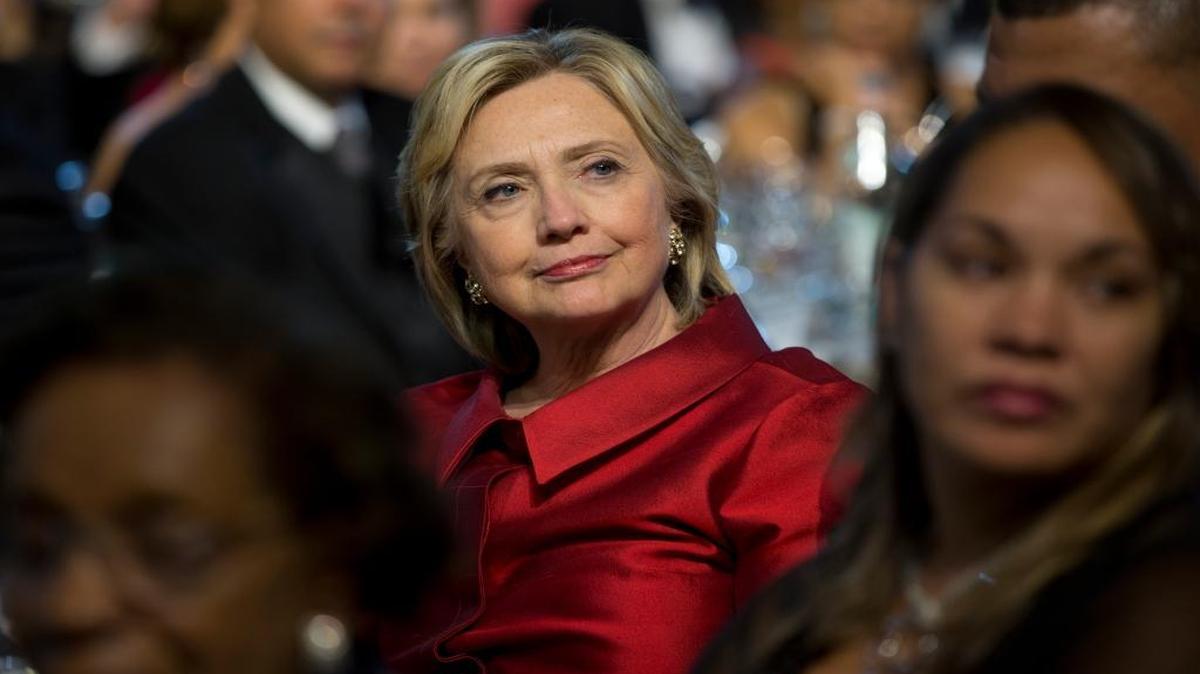 
Hillary Clinton attends the Congressional Black Caucus Foundation’s 45th Annual Legislative Conference Phoenix Awards Dinner at the Walter E. Washington Convention Center in Washington on Saturday, Sept. 19, 2015.
