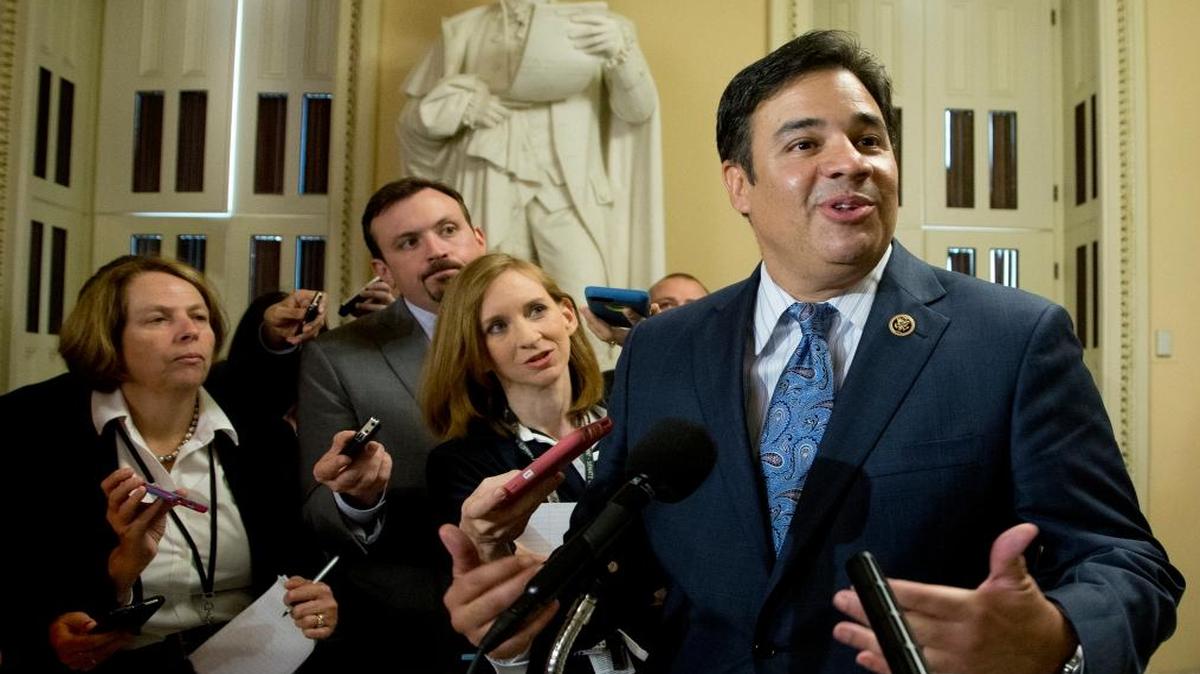 Freedom Caucus member Rep. Raul Labrador, R-Idaho, on Capitol Hill in Washington.