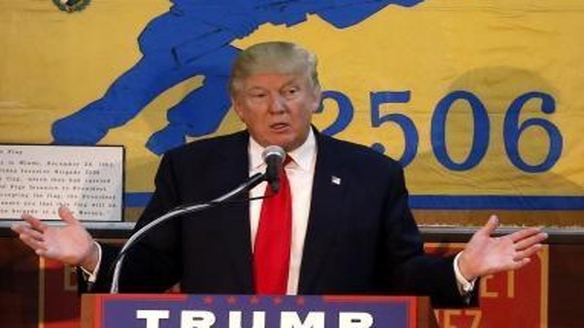 Donald Trump at the Bay of Pigs Museum in Miami’s Little Havana neighborhood on Tuesday, Oct. 25, 2016.