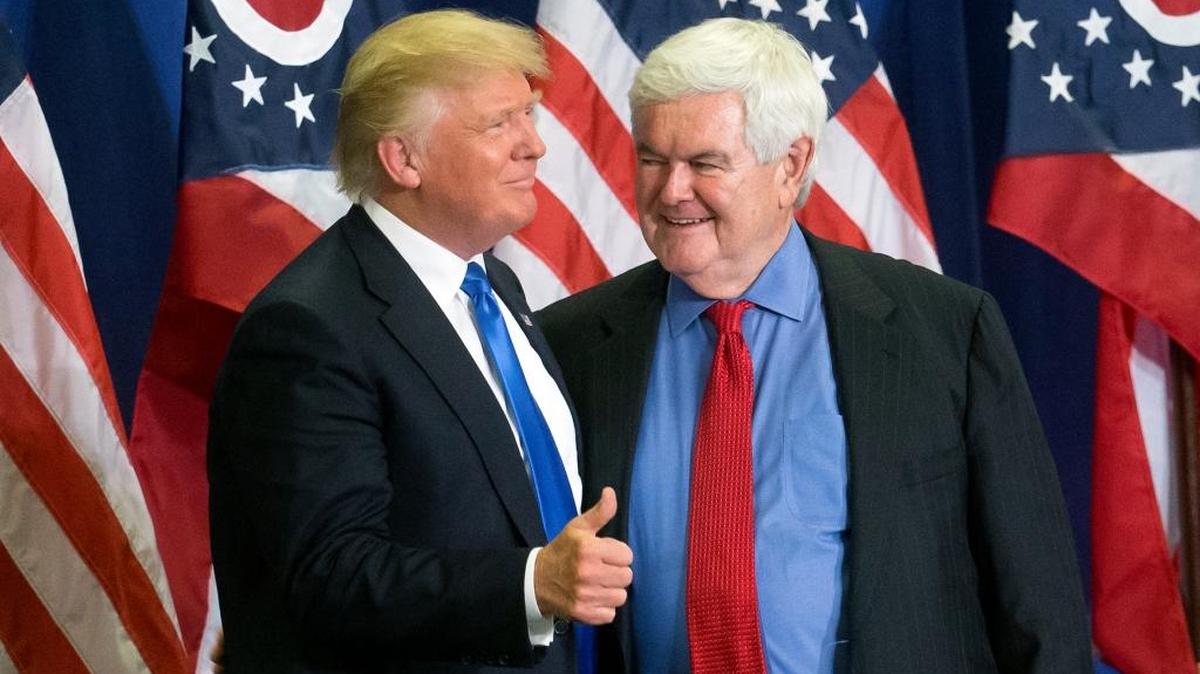 Republican Presidential candidate Donald Trump is considering former House Speaker Newt Gingrich to be his vice president.