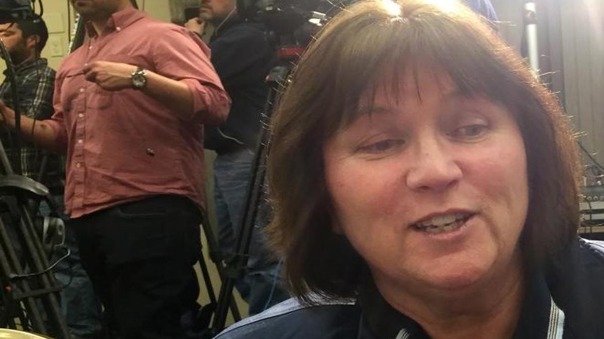Joanne Sawyer of Goffstown, New Hampshire, says she won't decide whom to vote for until she goes to the poll Tuesday. Photo taken on Feb. 5, 2016.