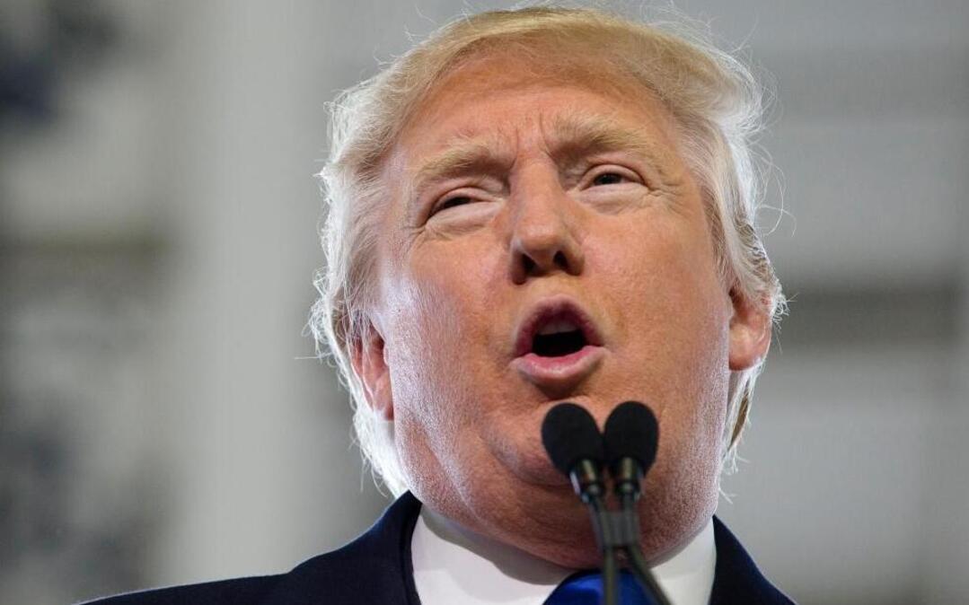 Republican presidential candidate Donald Trump speaks during a campaign stop at the Signature Flight Hangar at Port-Columbus International Airport, Tuesday, March 1, 2016, in Columbus, Ohio.
