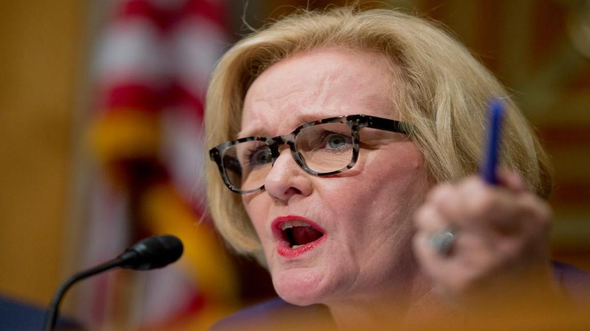 Sen. Claire McCaskill, D-Mo., ranking member on the Senate Permanent subcommittee on Investigations, speaks during the subcommittee's hearing on Jan. 28, 2016, on Capitol Hill in Washington.