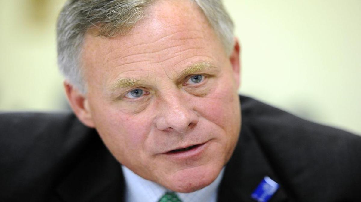 U.S. Sen. Richard Burr speaks at the Kannapolis Rotary Club in Kannapolis, N.C., on April 7, 2015.