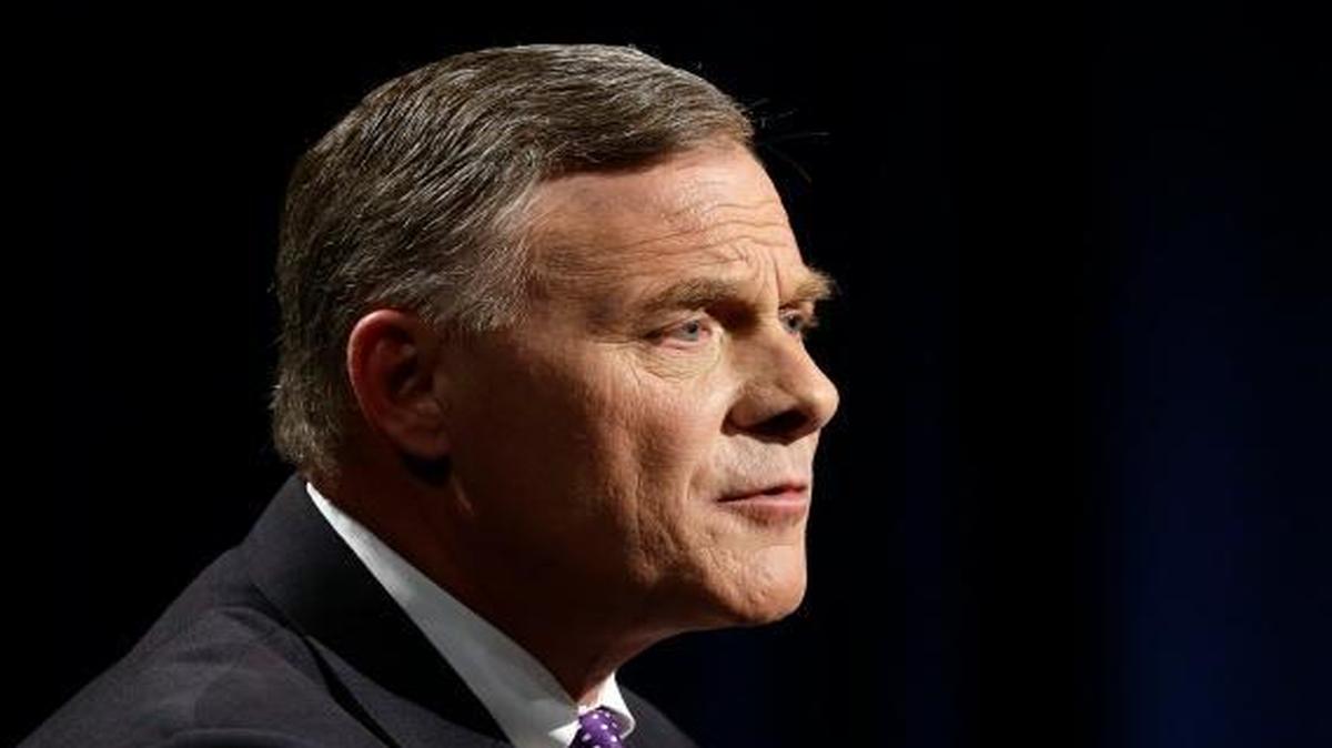 U.S. Sen. Richard Burr, R-N.C., shown here during a recent televised debate with Democratic challenger Deborah Ross.
