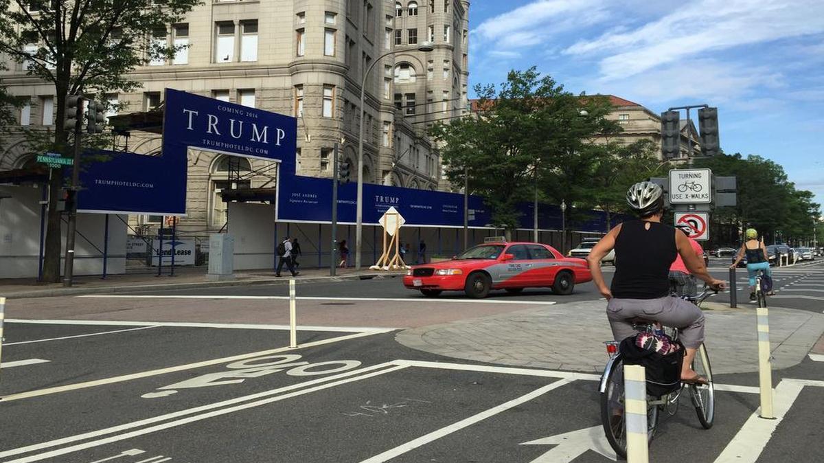 
Donald Trump is turning an old post office into a posh luxury hotel in Washington, D.C., and is slated to open it next year. Taken on July 10, 2015.
