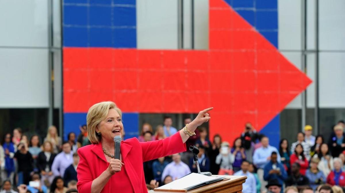 
Hillary Clinton campaigns in Cleveland Thursday. Friday, she’s to address the Democratic National Committee in Minneapolis.


