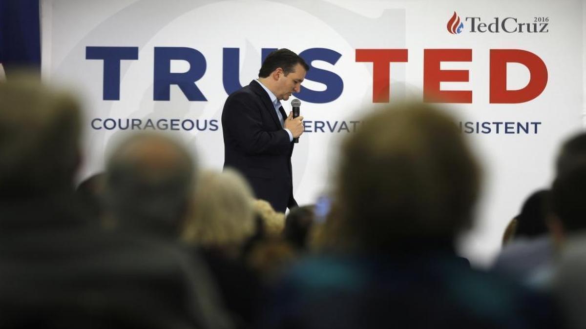 Ted Cruz (pictured) or Marco Rubio would be the first Hispanic president.