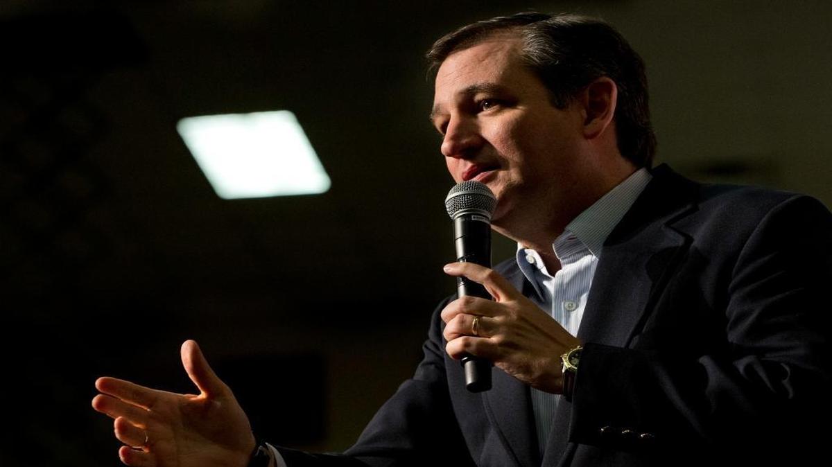 Republican presidential candidate Sen. Ted Cruz, R-Texas, speaks at a rally at the Southeastern Institute of Manufacturing & Technology in Florence, S.C., on Monday, Feb. 15, 2016.
