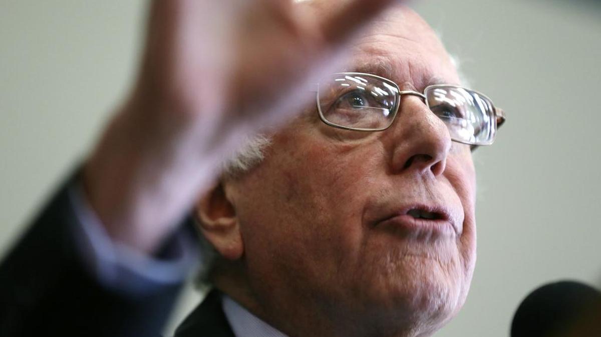 Democratic presidential candidate, Sen. Bernie Sanders, I-Vt., speaks during a town hall meeting at William Penn University, Monday, Oct. 19, 2015, in Oskaloosa, Iowa.