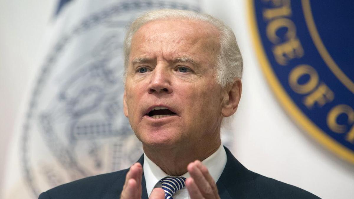 
Vice President Joe Biden lambasted Republican presidential hopeful Donald Trump for a “sick message” on immigration, delivering the Obama administration’s strongest criticism yet of any of the GOP contenders. In photo, Biden speaks during a news conference in New York on Sept. 10, 2015.
