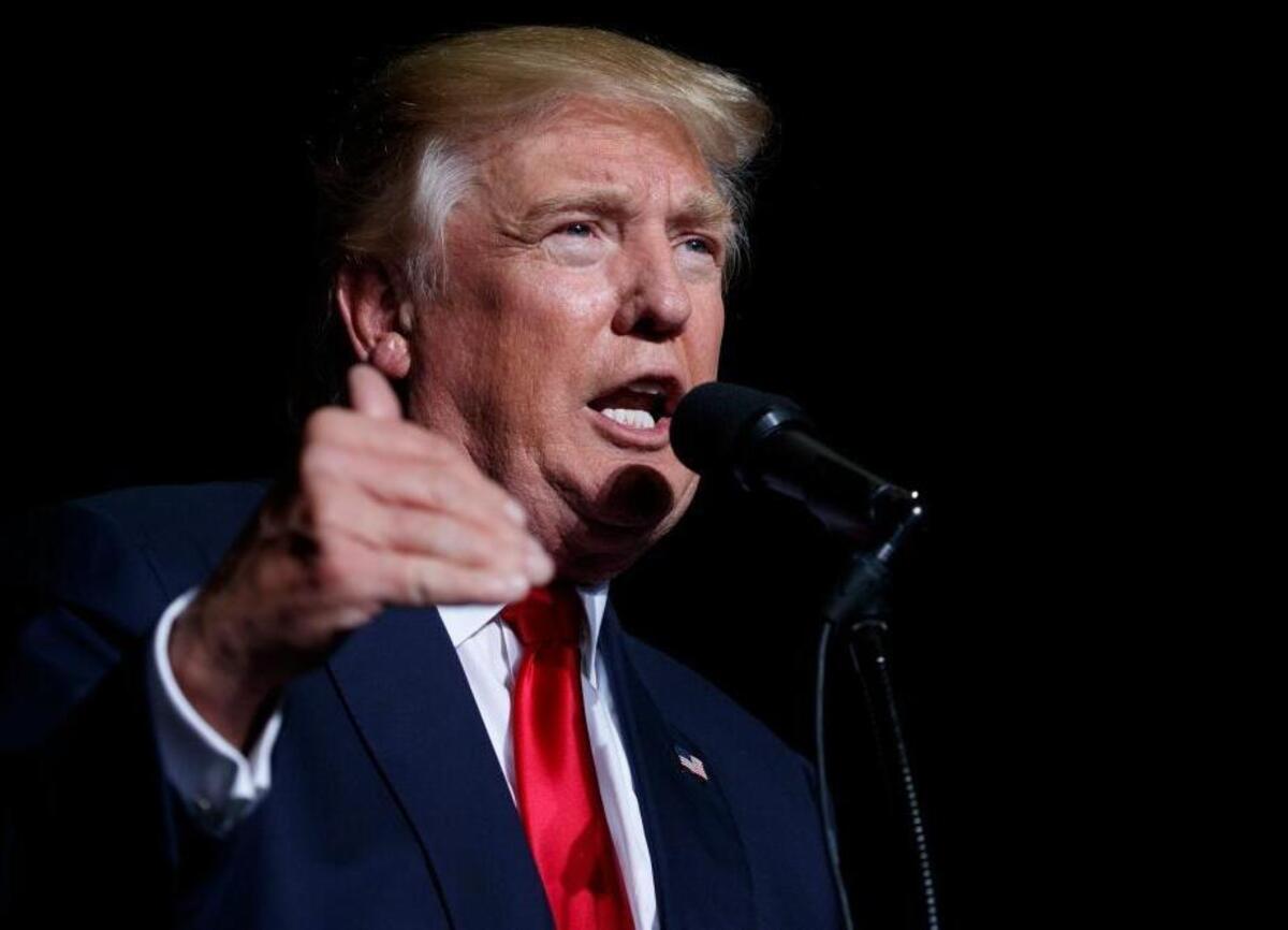 Republican presidential candidate Donald Trump speaks during a campaign rally, Thursday, Oct. 27, 2016, in Geneva, Ohio.
