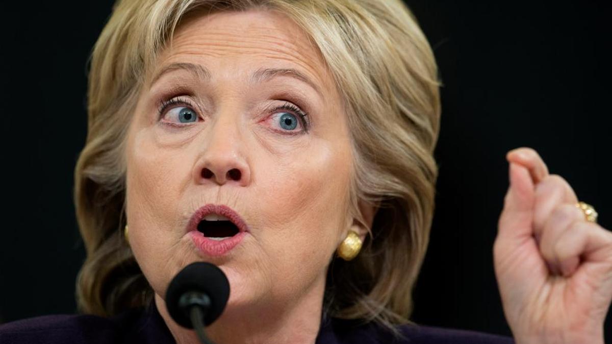 Democratic presidential candidate, former Secretary of State Hillary Rodham Clinton testifies on Capitol Hill in Washington, Thursday, Oct. 22, 2015, before the House Benghazi Committee.