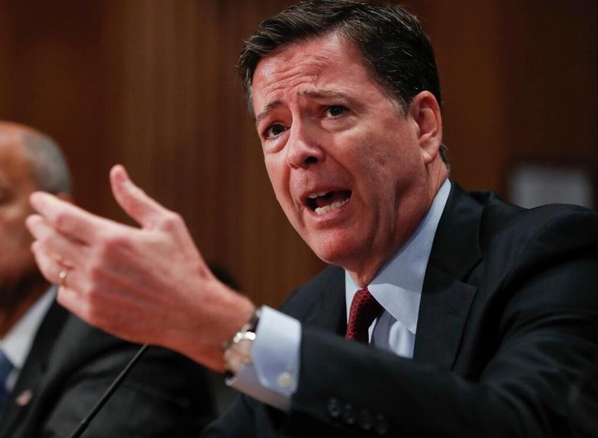In this Sept. 27, 2016, file photo, FBI Director James Comey testifies on Capitol Hill in Washington.