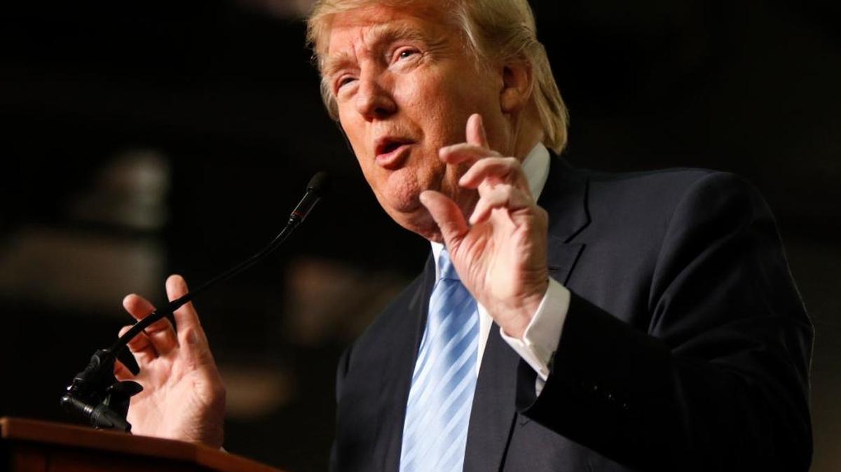 Republican presidential candidate, businessman Donald Trump speaks during a rally at the Greater Columbus Convention Center in Columbus, Ohio, Monday, Nov. 23, 2015.
