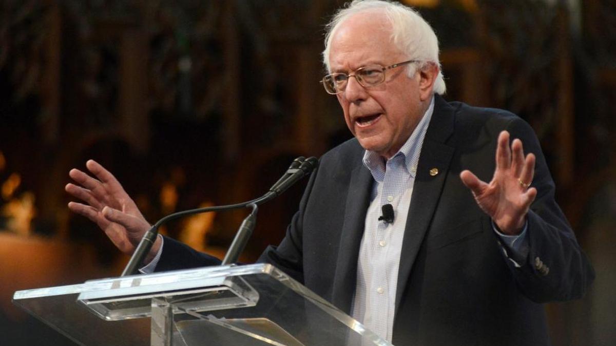 
Democratic presidential candidate Sen. Bernie Sanders speaks at the University of Chicago in Chicago. Sanders raised about $26 million for his presidential campaign in the past three months, his campaign said Wednesday.
