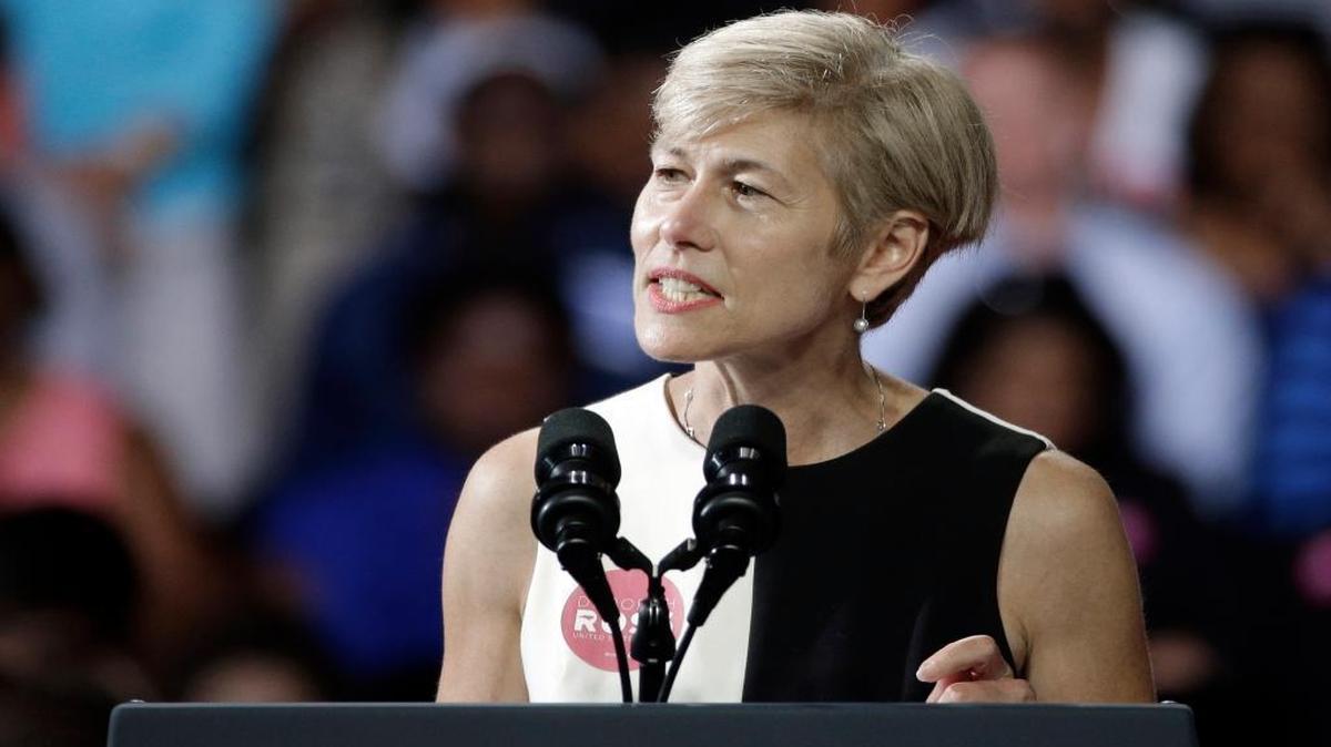 FILE – North Carolina Democratic Senate candidate Deborah Ross