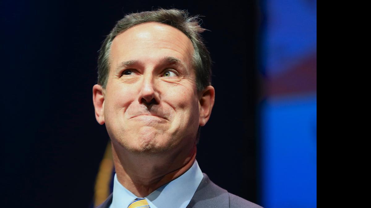 
In this April 25, 2015 file photo, former Pennsylvania Sen. Rick Santorum speaks at the Iowa Faith & Freedom 15th Annual Spring Kick Off, in Waukee, Iowa. 

