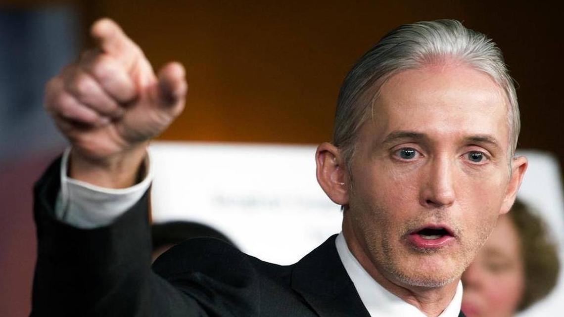 House Benghazi Committee Chairman Rep. Trey Gowdy, R-S.C., discusses the release of his final report on the 2012 attacks on the U.S. consulate in Benghazi, Libya, on June 28, 2016, during a news conference on Capitol Hill in Washington.