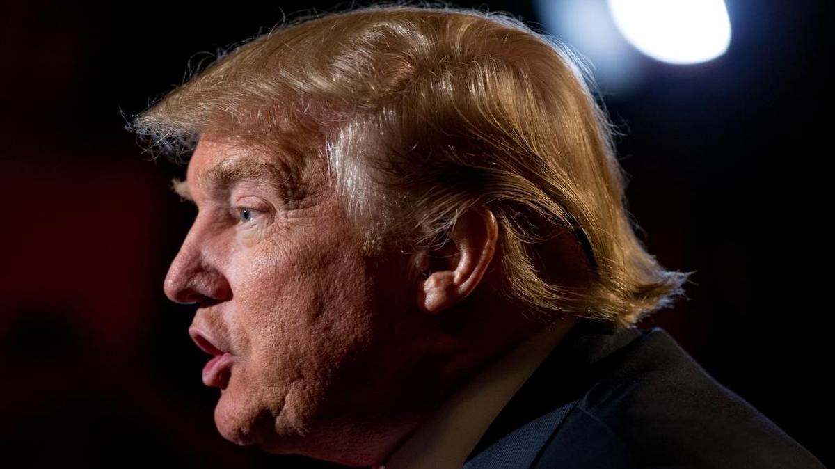 Donald Trump at the Trump National Golf Club in Sterling, Va., on Wednesday.