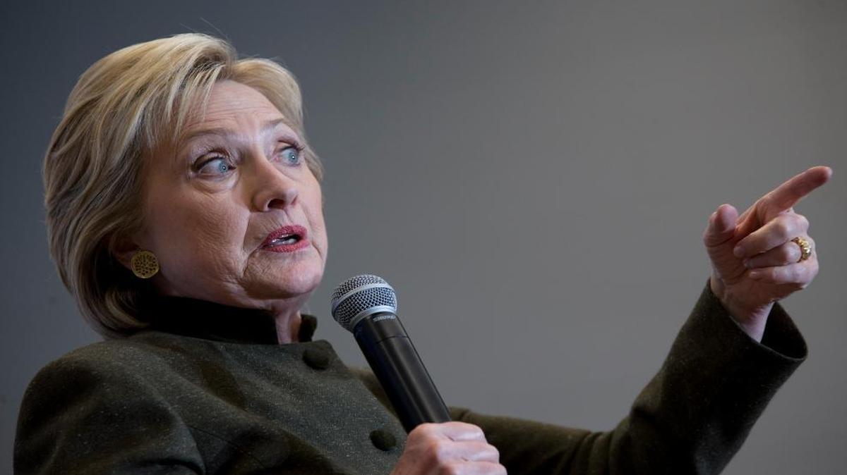 Democratic presidential candidate Hillary Clinton speaks during a campaign event at the Keokuk Middle School on Thursday, Jan. 28, 2016, in Keokuk, Iowa.
