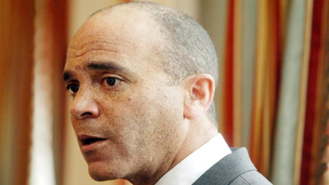 Texas Supreme Court Justice Wallace Jefferson speaks to the Appellate Section on the state of the courts on Thursday, April 17, 2008, at the Fort Worth Club in downtown Fort Worth.