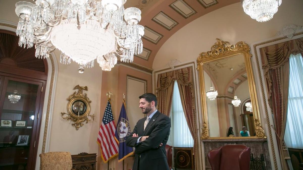 House Speaker Paul Ryan, a Republican from Wisconsin, is trying to find enough common ground inside the chamber to pass a spending plan so the government can keep running.