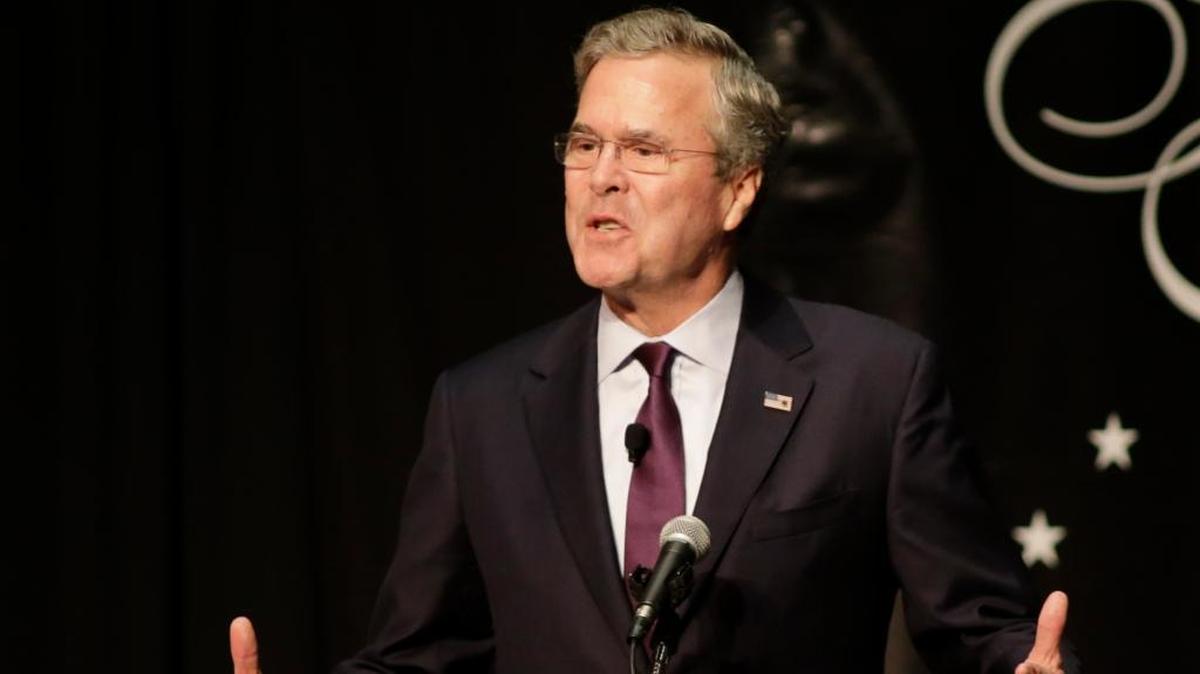 Republican presidential candidate, former Florida Gov. Jeb Bush speaks during a Forum Club of the Palm Beaches event Monday, Dec. 28, 2015, at the Palm Beach County Convention Center in West Palm Beach, Fla.