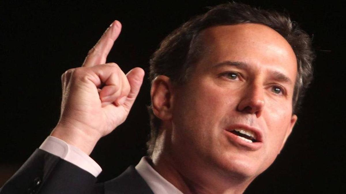 
Rick Santorum, lagging in most presidential polls, battled with liberal commentator Rachel Maddow Wednesday night over the role of the U.S. Supreme Court.
