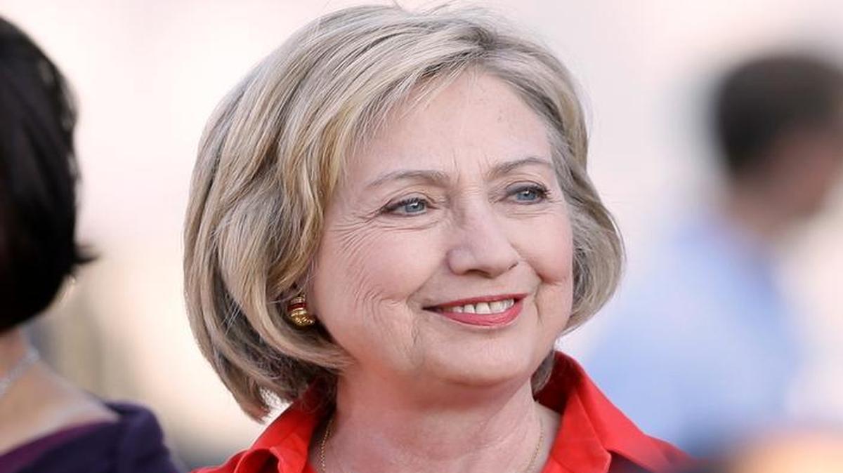 Democratic presidential candidate Hillary Rodham Clinton arrives at a town hall meeting, Tuesday, Nov. 3, 2015, in Coralville, Iowa.