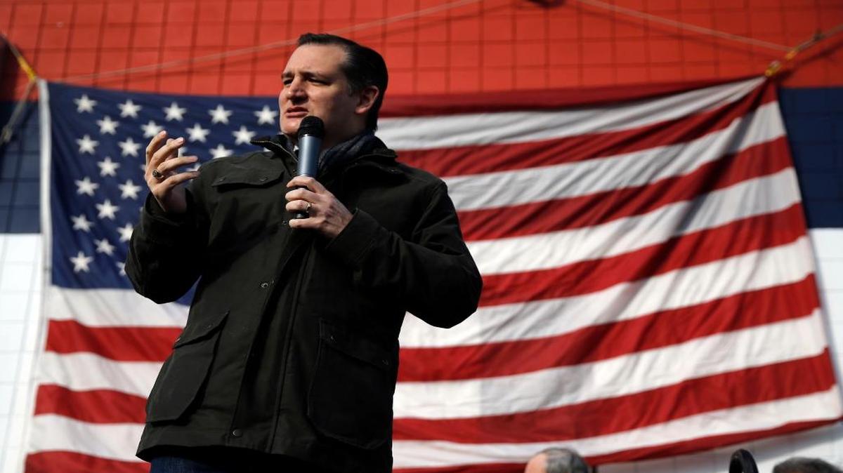 Republican presidential candidate Sen. Ted Cruz, R-Texas, speaks Tuesday, Jan. 12, 2016, during a campaign stop at Granite State Indoor Range in Hudson, N.H.